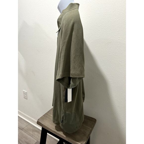 Bass Outdoor Men's Hiker Polo Deep Lichen Green Size XXL 2XL Zipper Zip New B98 - Picture 4 of 9